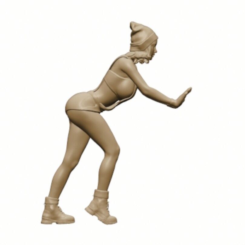 1-64 Scale Figure of Sendi Lady Mechanic Miniature Diorama 3D print model_7