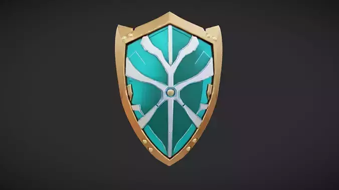 futuristic decorative shield