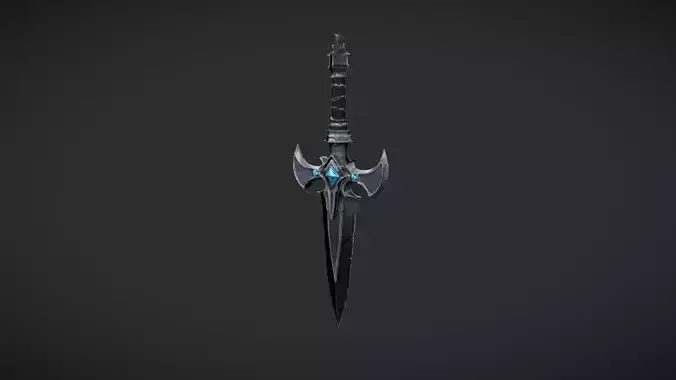 fantasy sword with intricate design