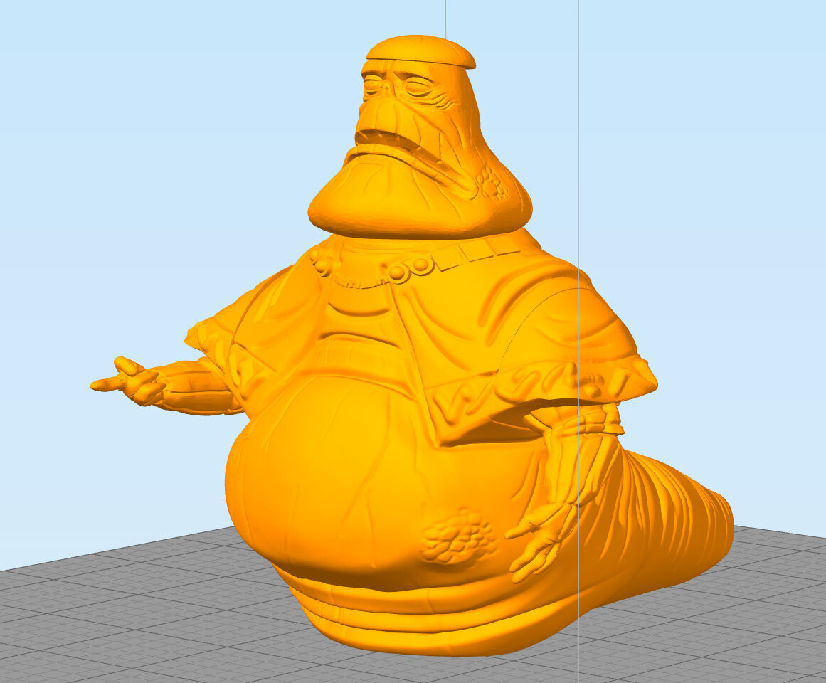 Clone wars Oruba the Hutt 3D print model_3
