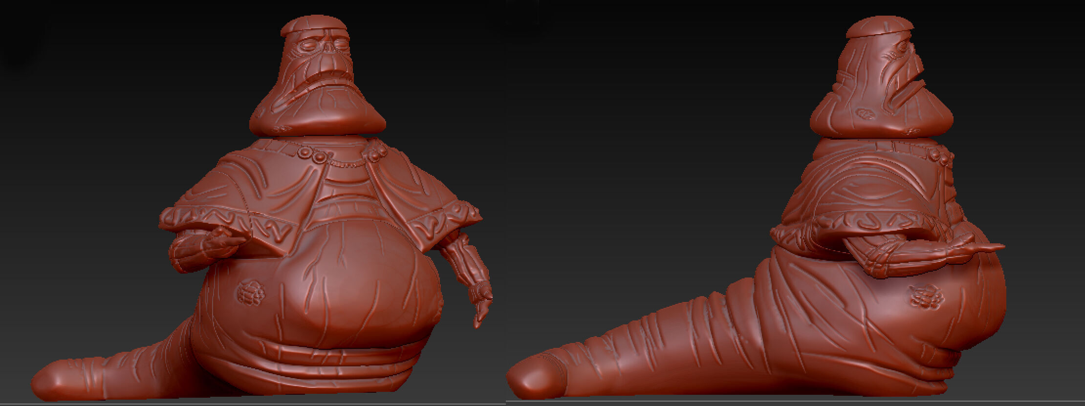 Clone wars Oruba the Hutt 3D print model_5