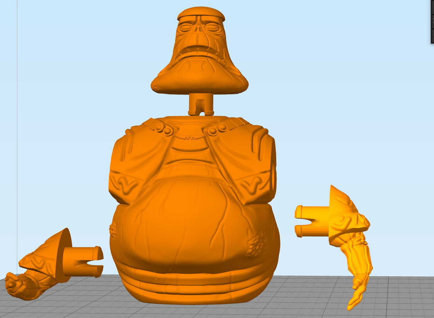 Clone wars Oruba the Hutt 3D print model_1