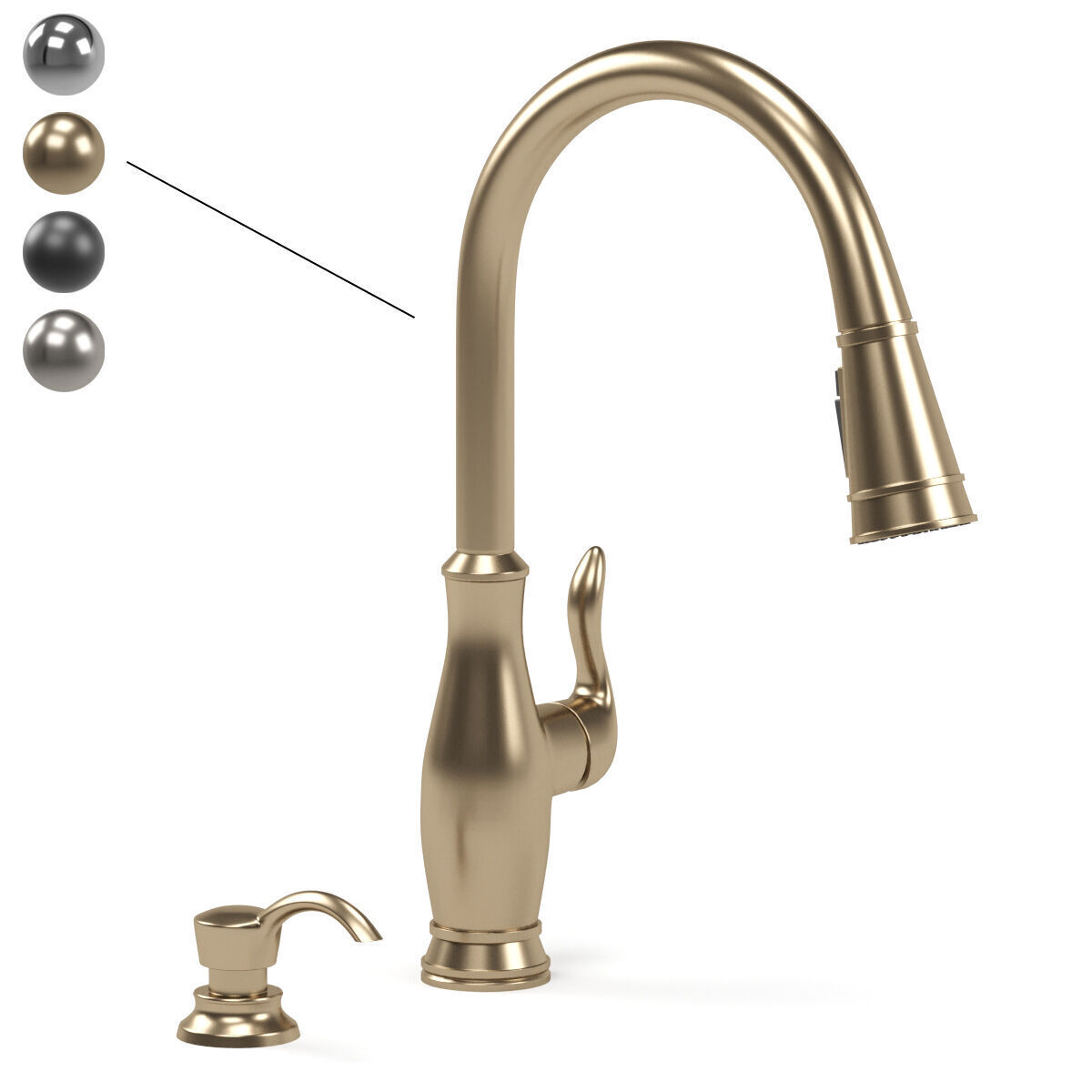 DELTA kitchen faucets 3D model_1