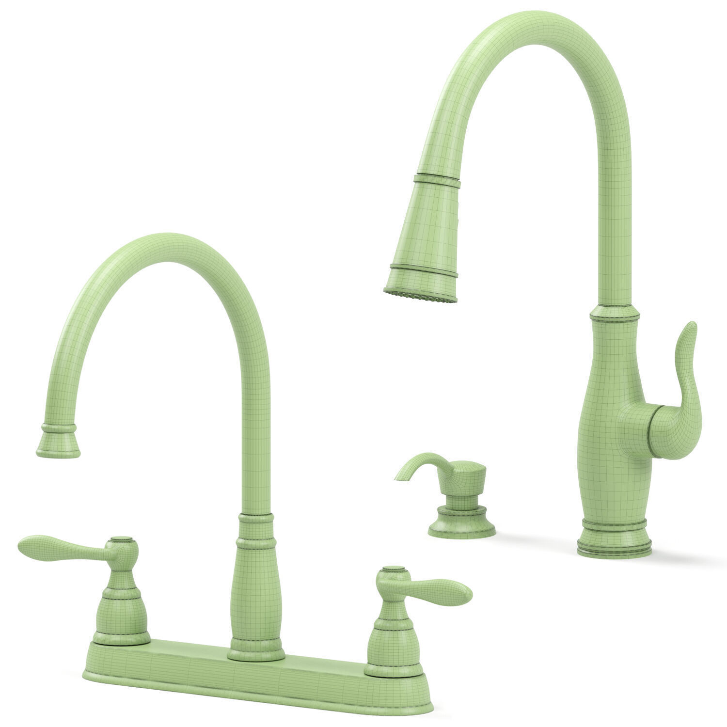 DELTA kitchen faucets 3D model_5