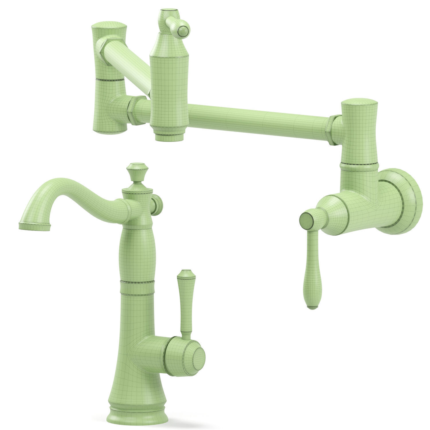 DELTA kitchen faucets 3D model_6