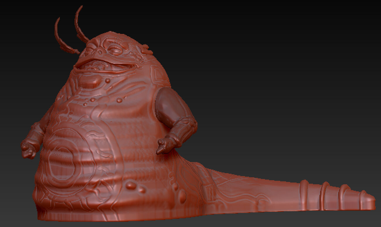 Clone Wars Ziro the Hutt 3D print model_1