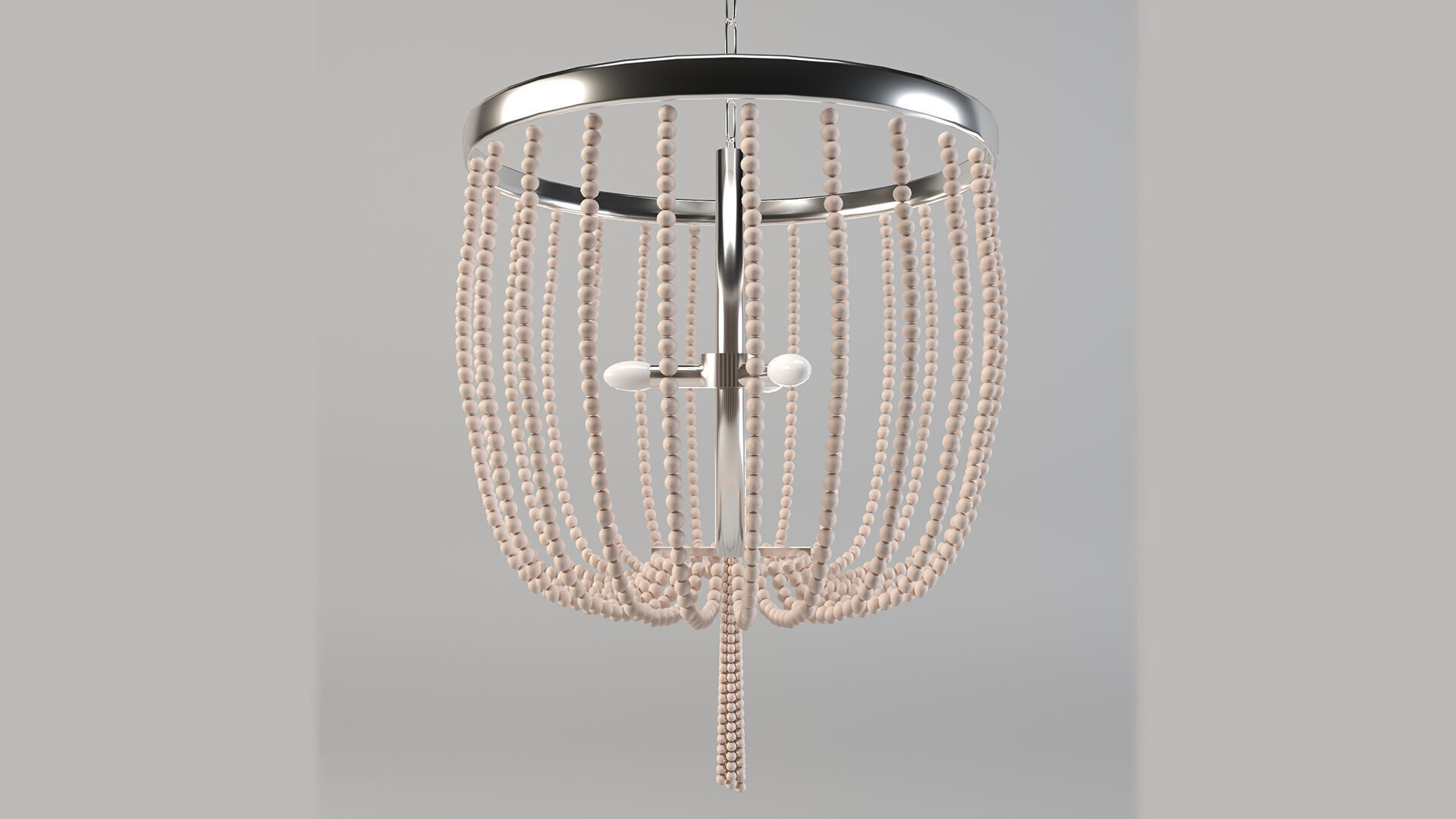 Modern Beaded Chandelier 3D Model Low-poly 3D model_2