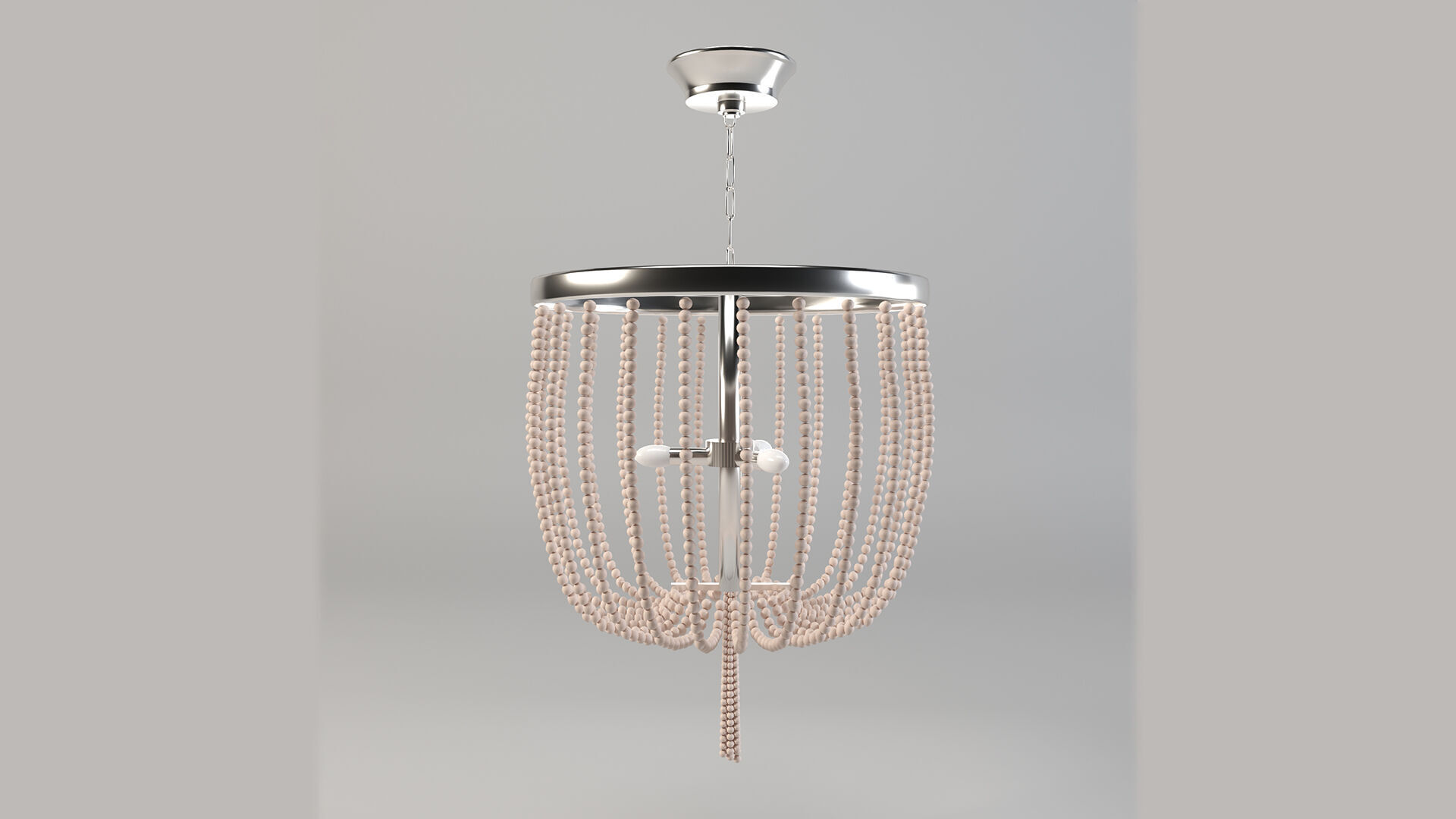 Modern Beaded Chandelier 3D Model Low-poly 3D model_4