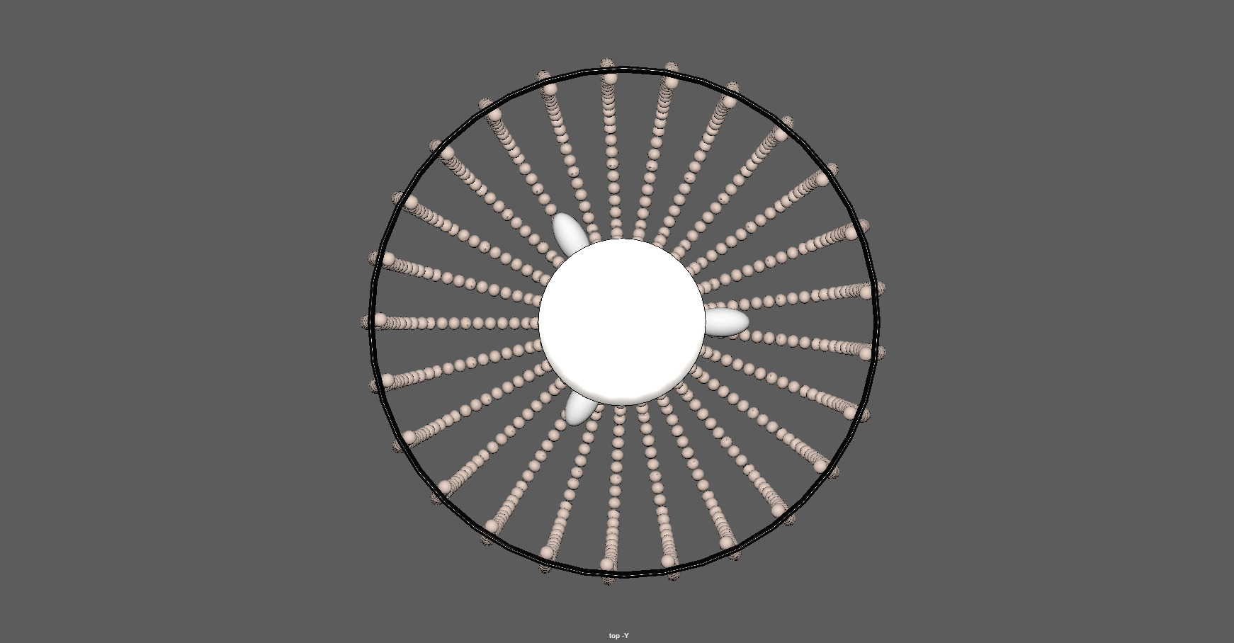 Modern Beaded Chandelier 3D Model Low-poly 3D model_10