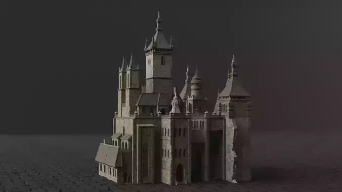 Dark Fantasy House - LGA 3D model