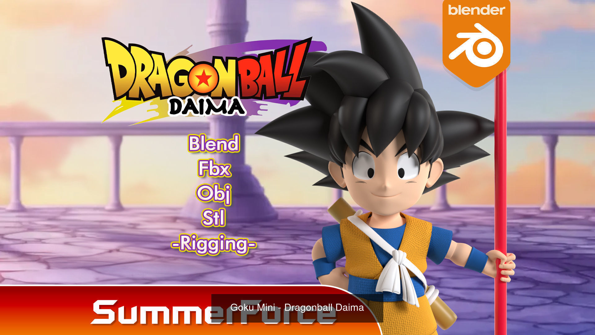 Goku Mini - Dragonball Daima 3D Model Collection_2