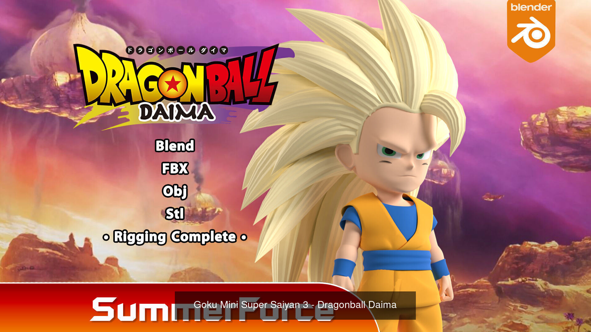 Goku Mini - Dragonball Daima 3D Model Collection_4