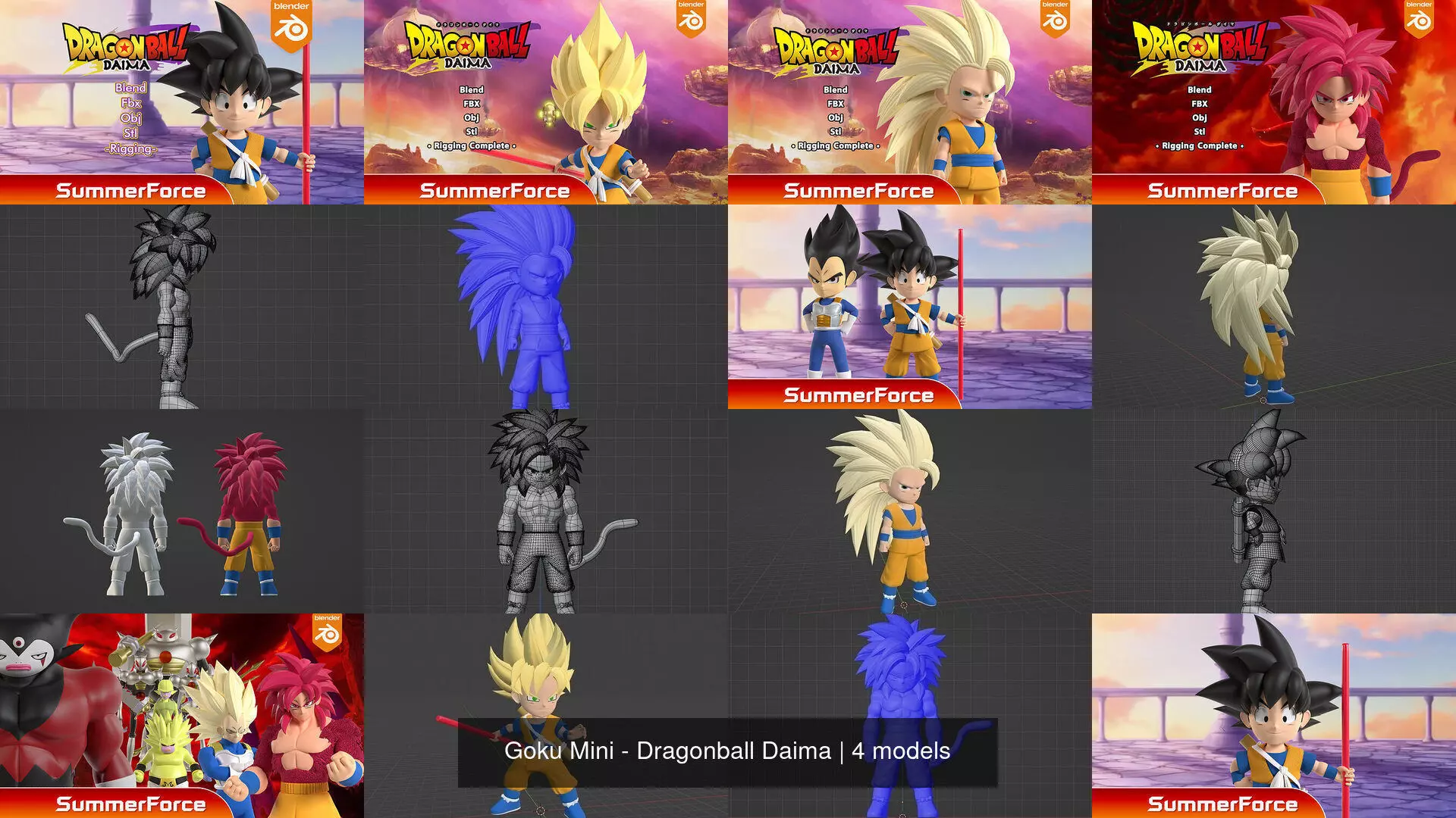Goku Mini - Dragonball Daima 3D Model Collection_1