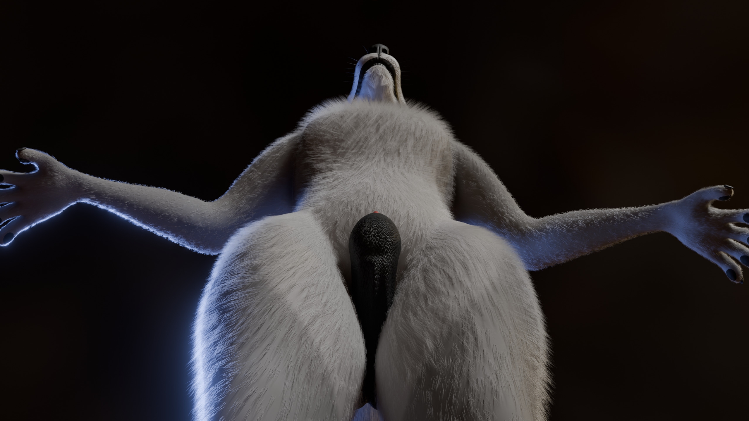 Kovu Anthro Wolf Low-poly 3D model_14