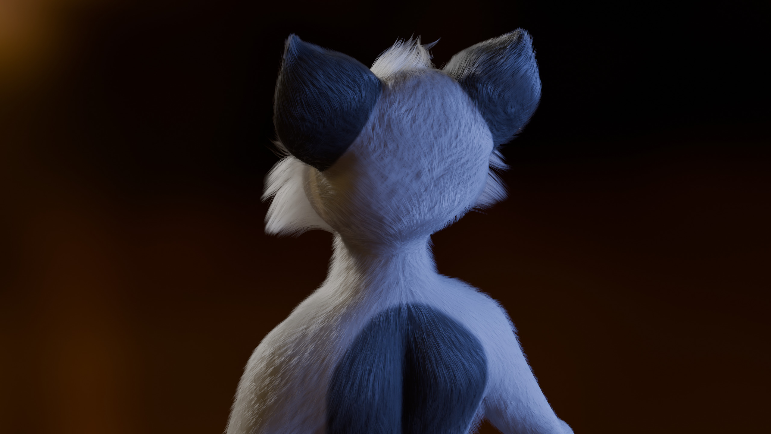 Kovu Anthro Wolf Low-poly 3D model_4
