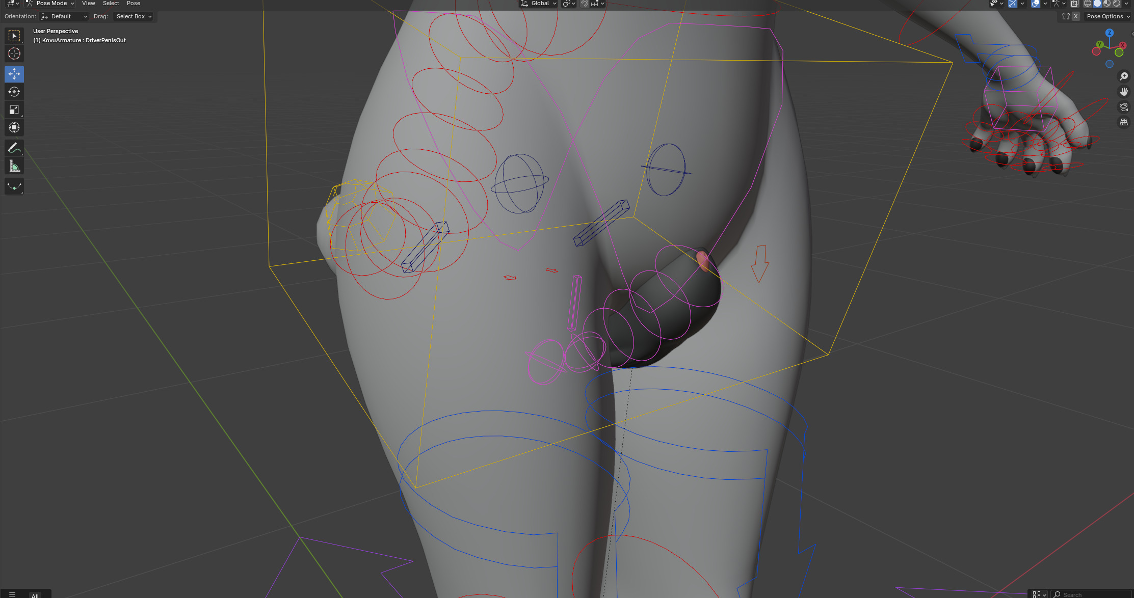 Kovu Anthro Wolf Low-poly 3D model_42