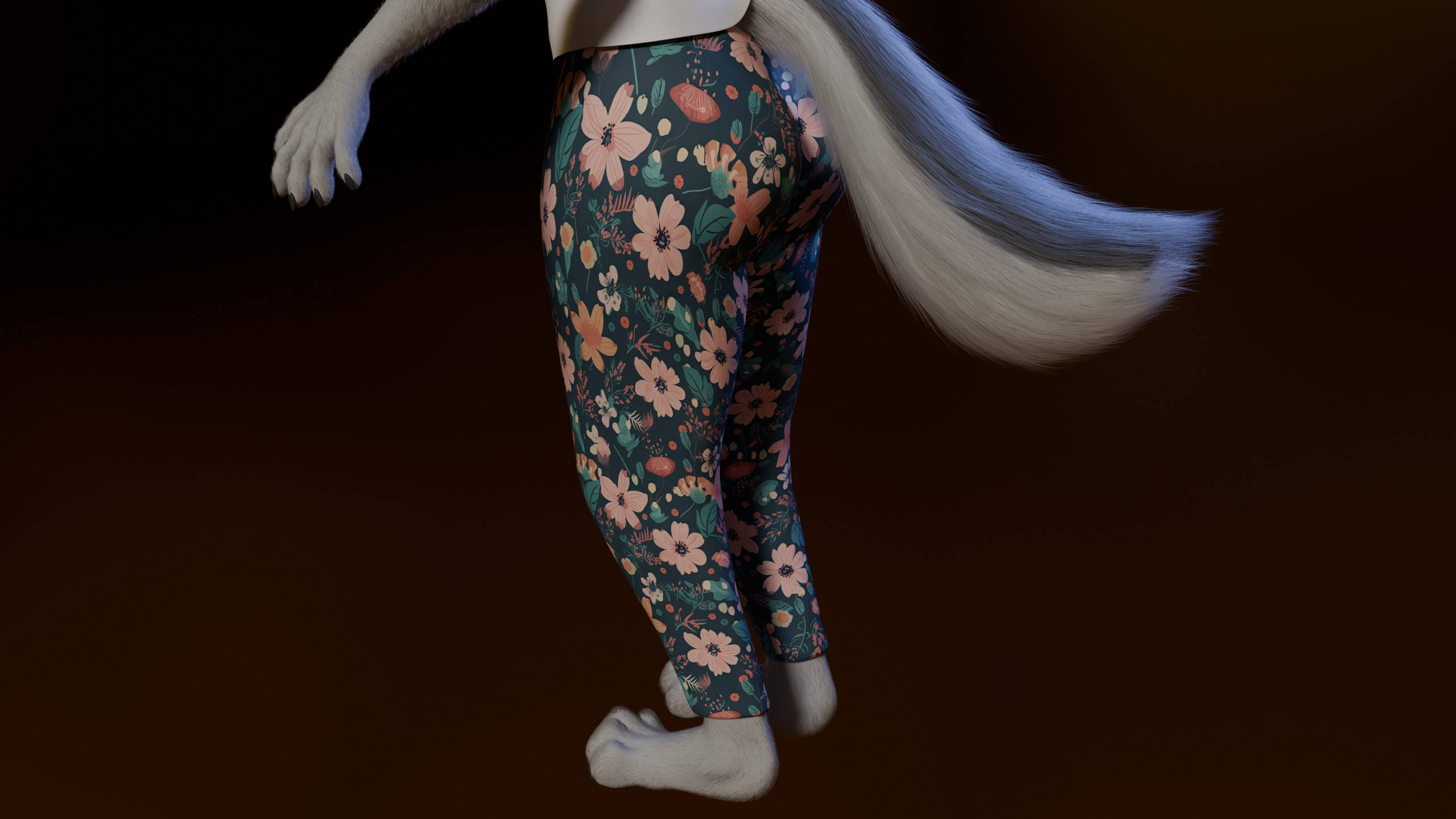 Kovu Anthro Wolf Low-poly 3D model_28