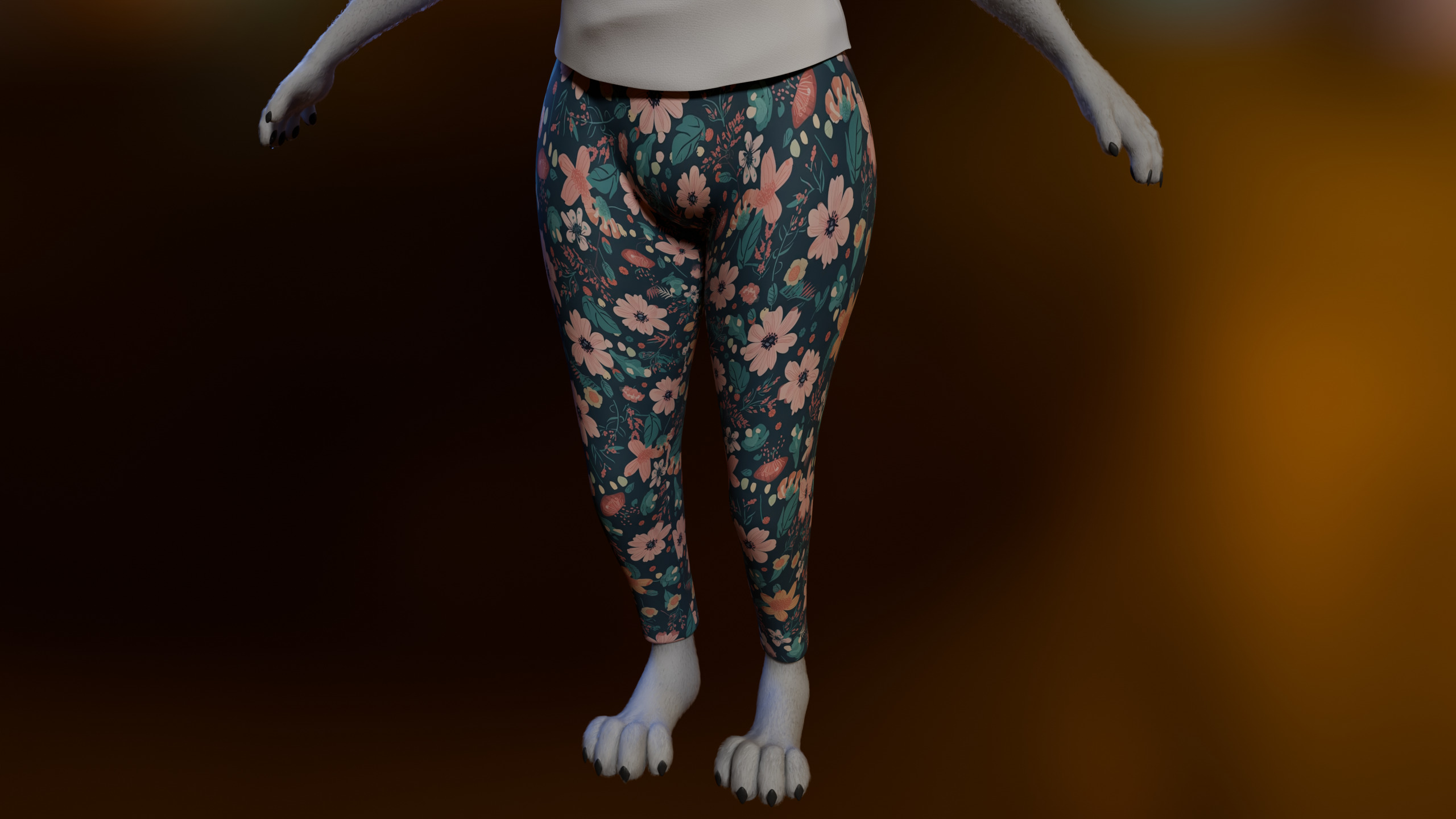 Kovu Anthro Wolf Low-poly 3D model_27