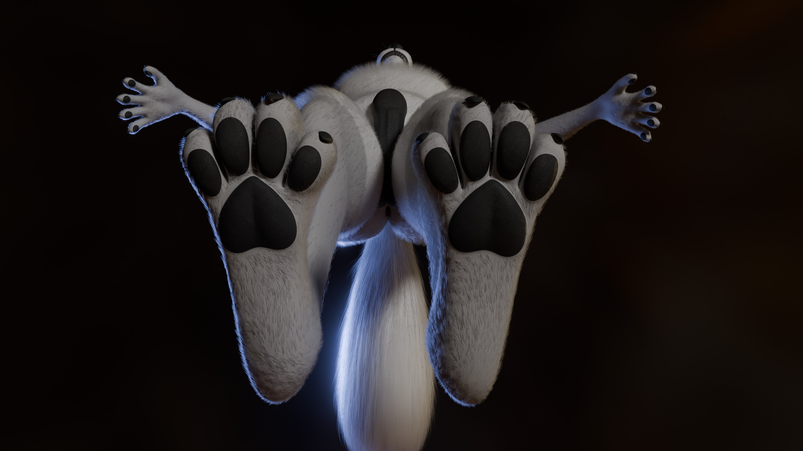 Kovu Anthro Wolf Low-poly 3D model_13