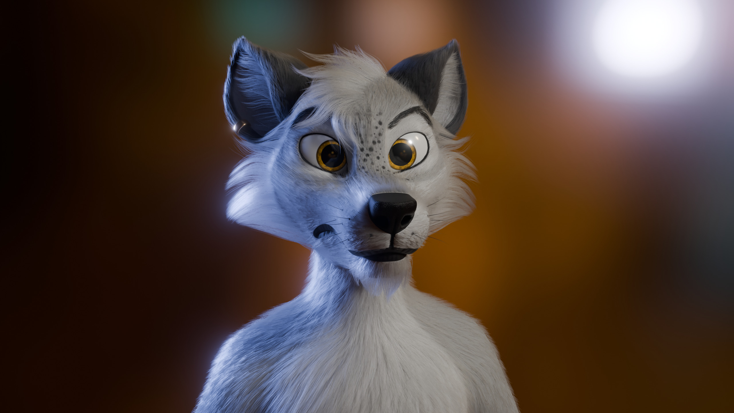 Kovu Anthro Wolf Low-poly 3D model_32