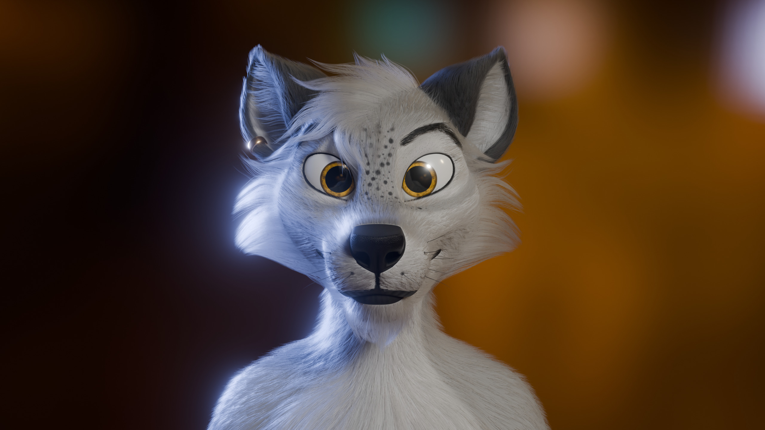 Kovu Anthro Wolf Low-poly 3D model_2