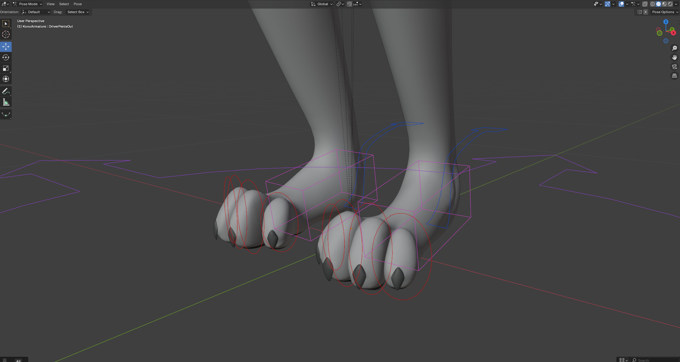 Kovu Anthro Wolf Low-poly 3D model_44