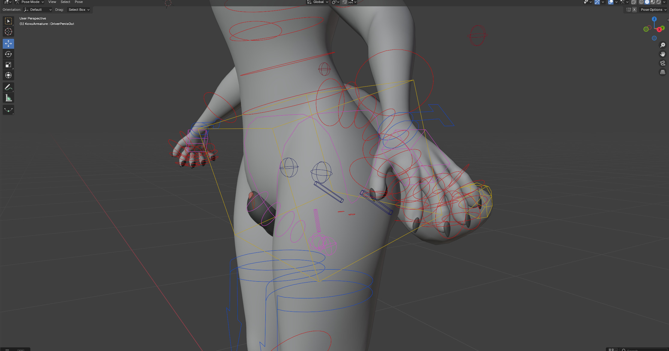 Kovu Anthro Wolf Low-poly 3D model_43