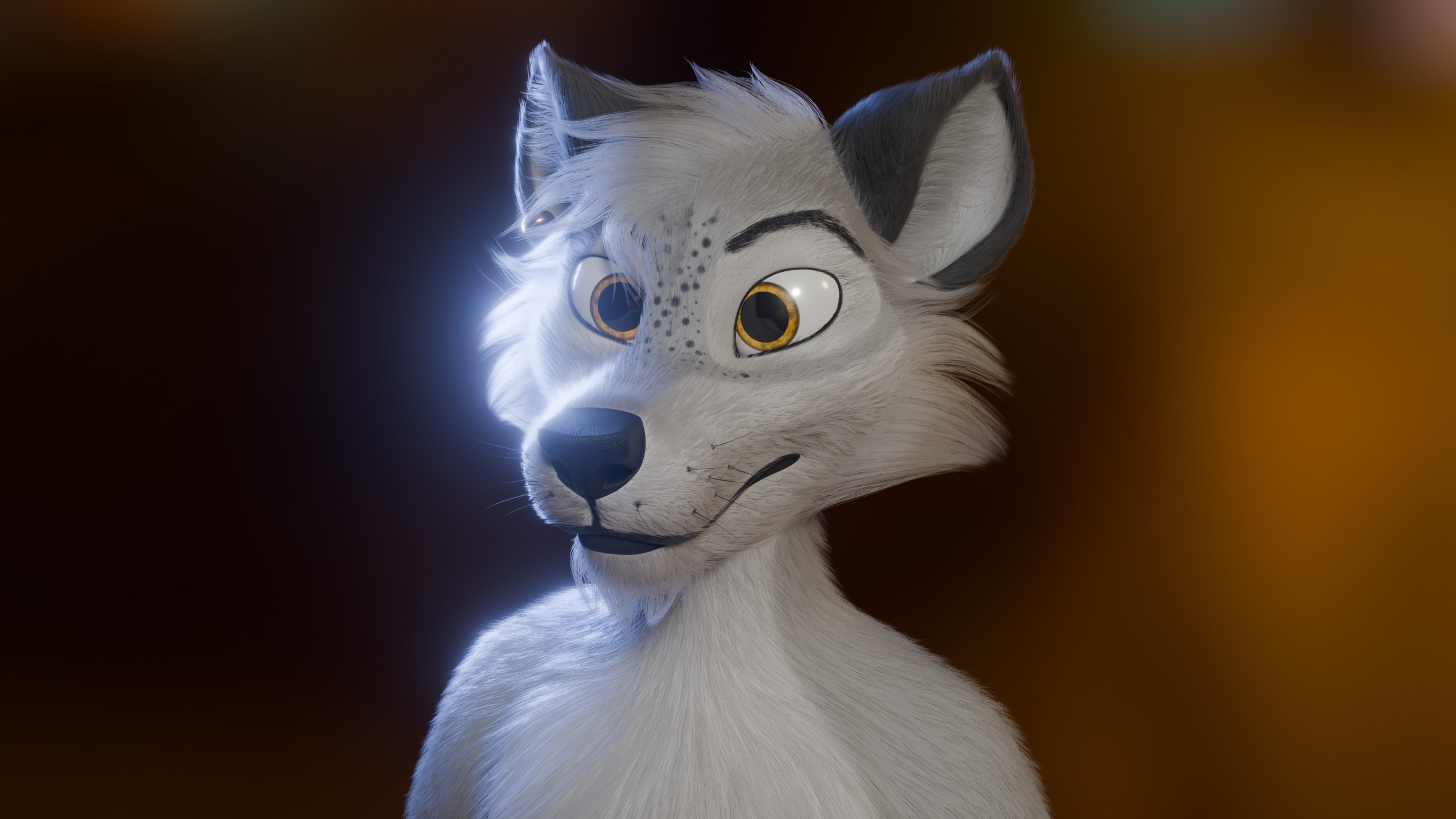 Kovu Anthro Wolf Low-poly 3D model_3