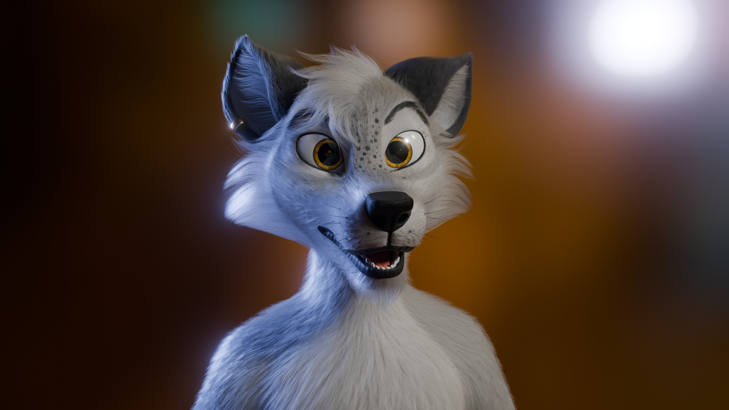 Kovu Anthro Wolf Low-poly 3D model_33