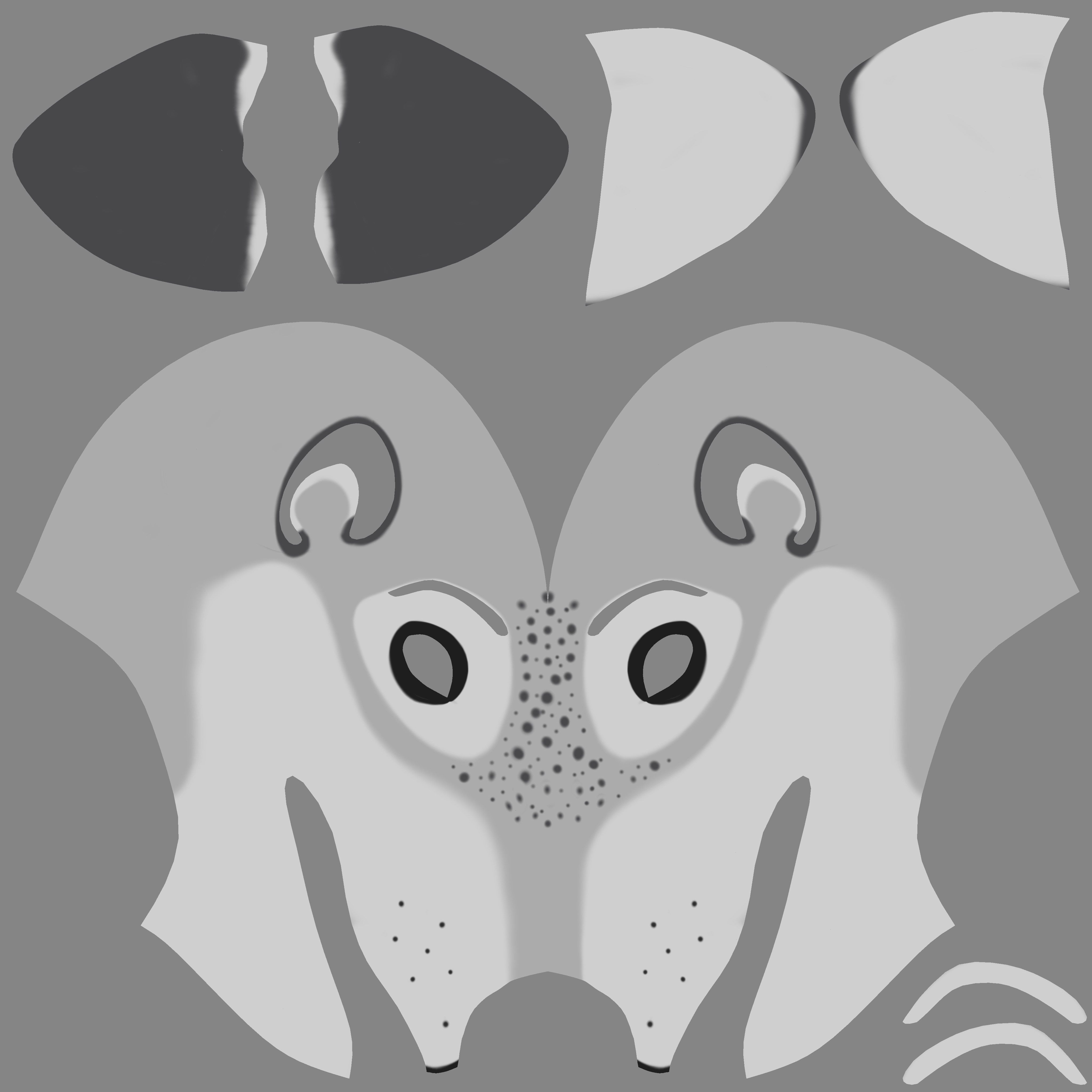 Kovu Anthro Wolf Low-poly 3D model_82