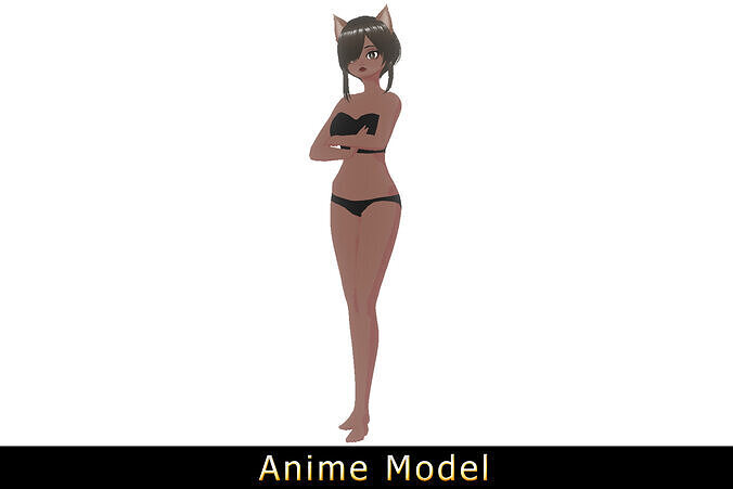 Anime Character - Wolf Female 3D model