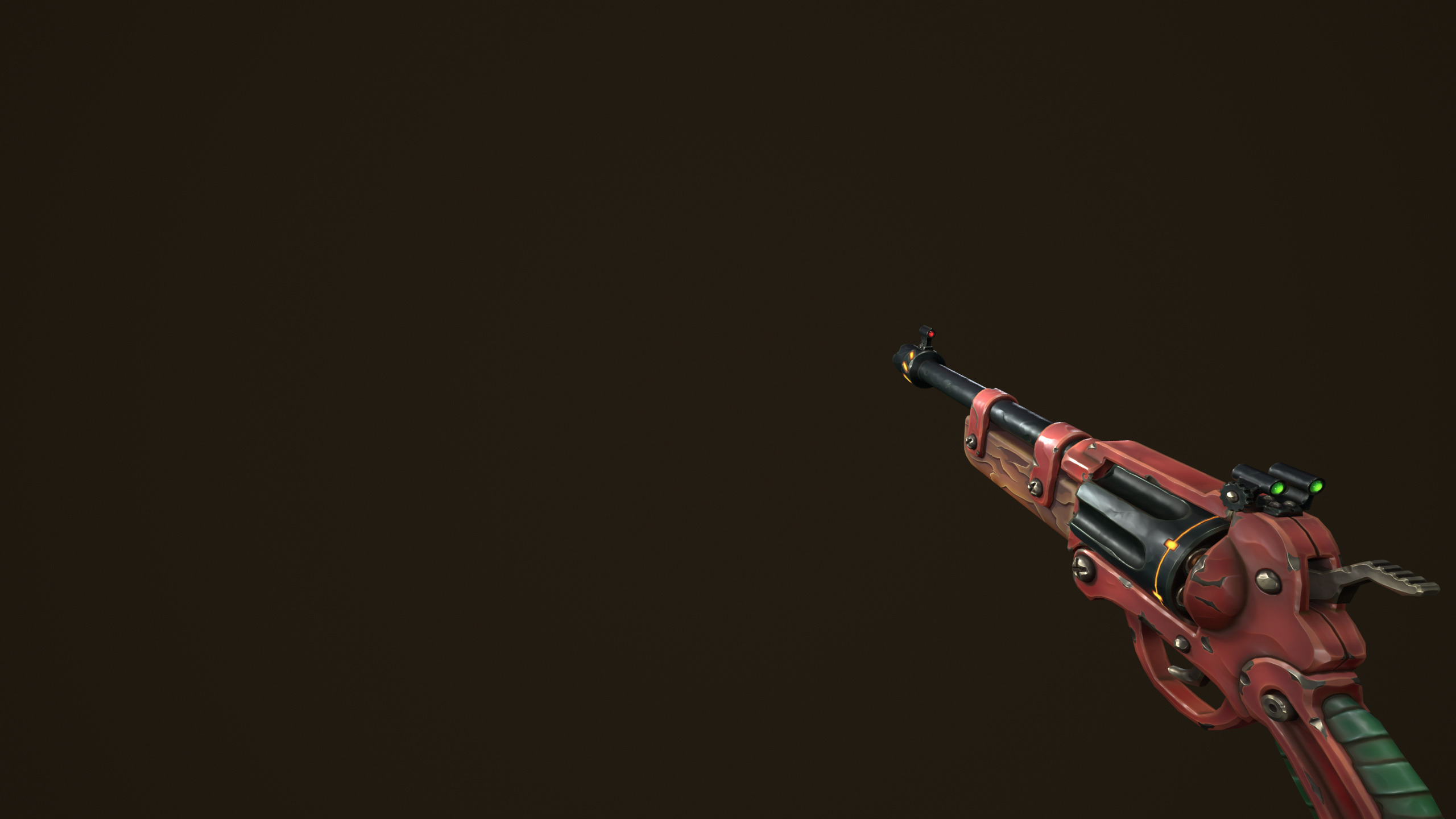 Modular combat rifle shotgun revolver Low-poly 3D model_13