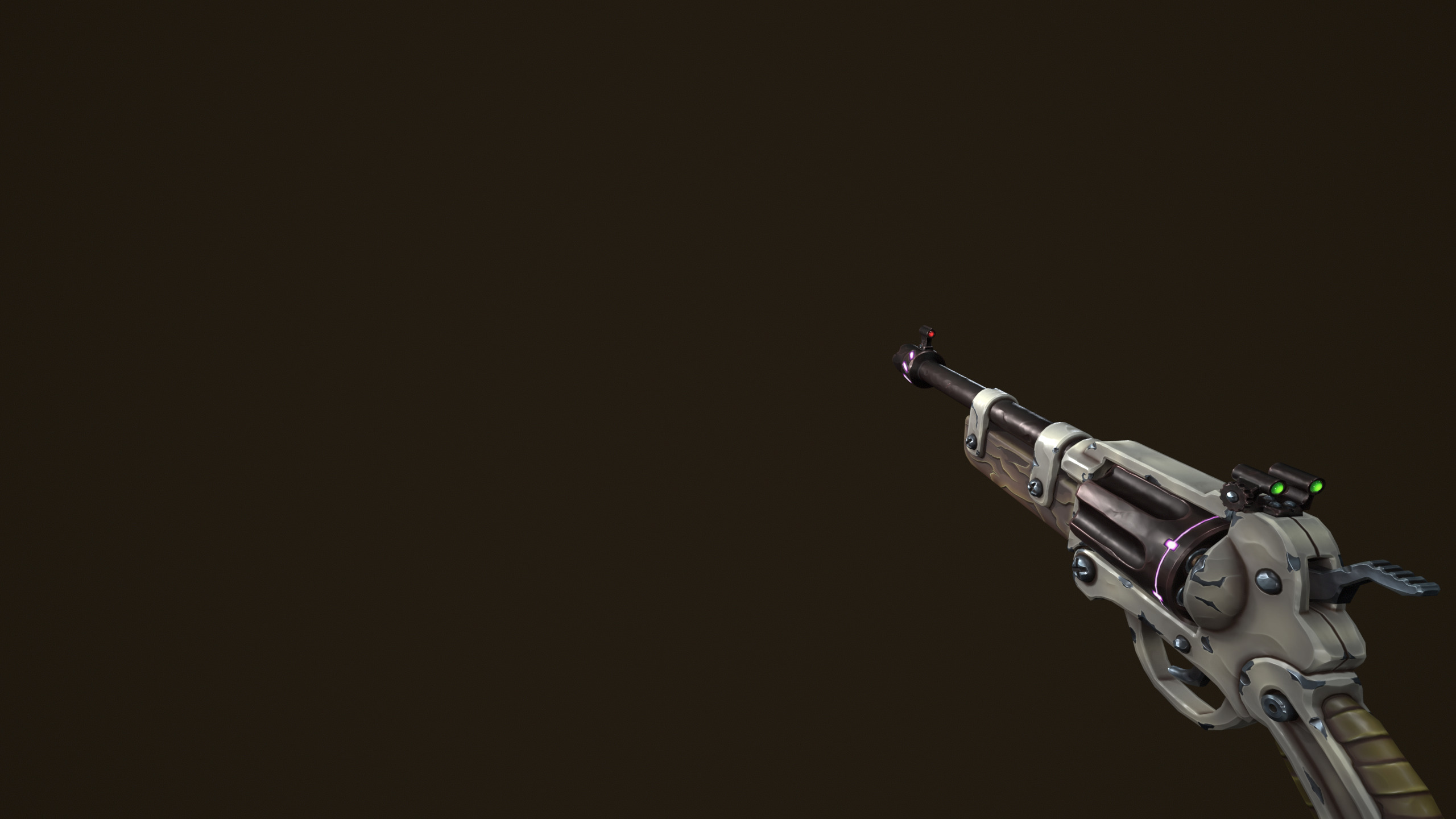 Modular combat rifle shotgun revolver Low-poly 3D model_14