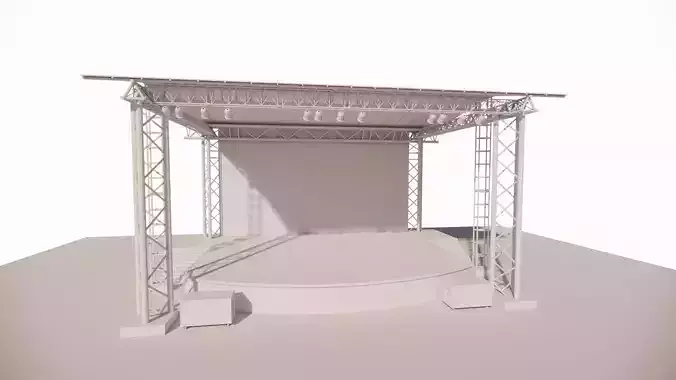  Stand Stall Booth-Temporary exhibition-Temporary booth 3D model