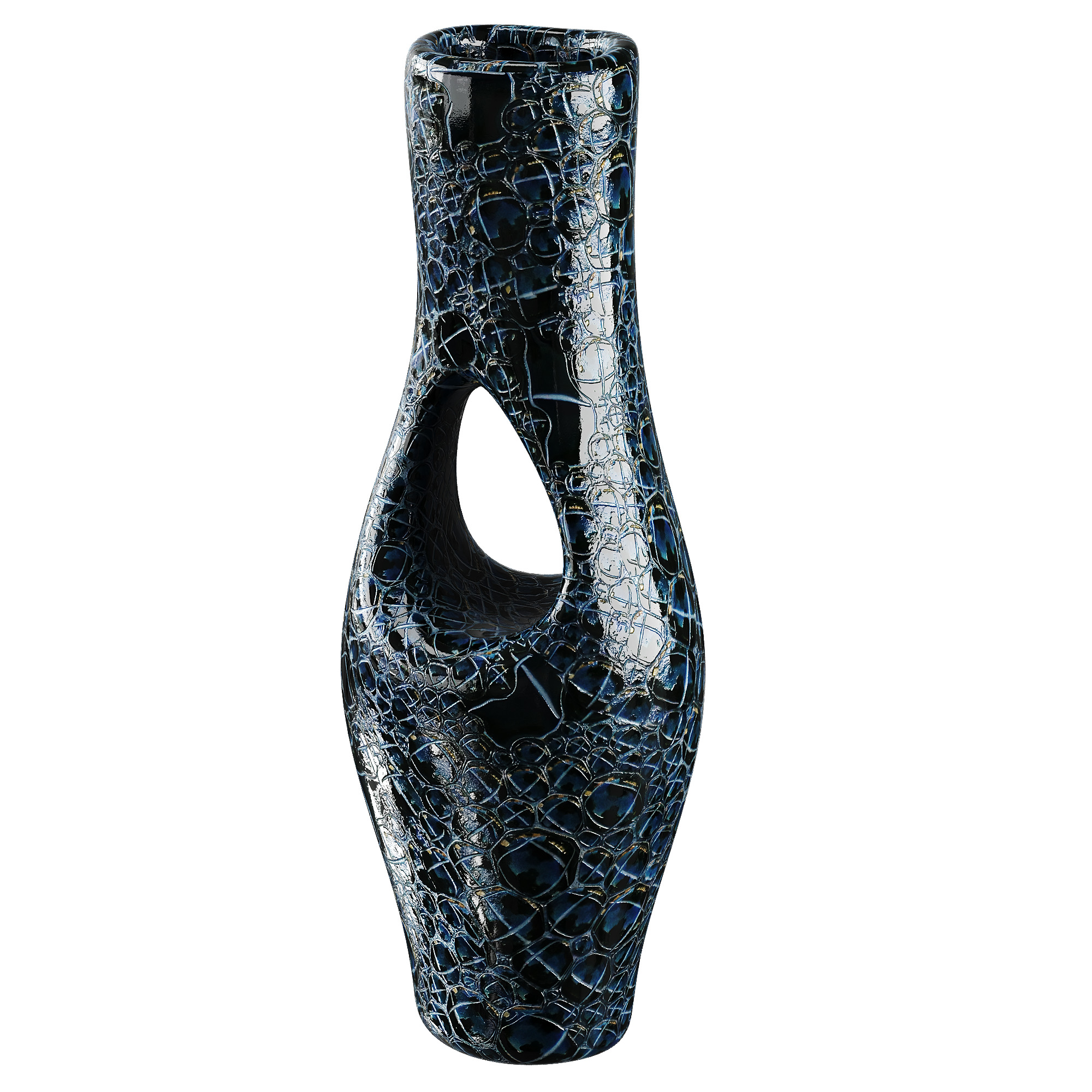 Vase decor Low-poly 3D model_15