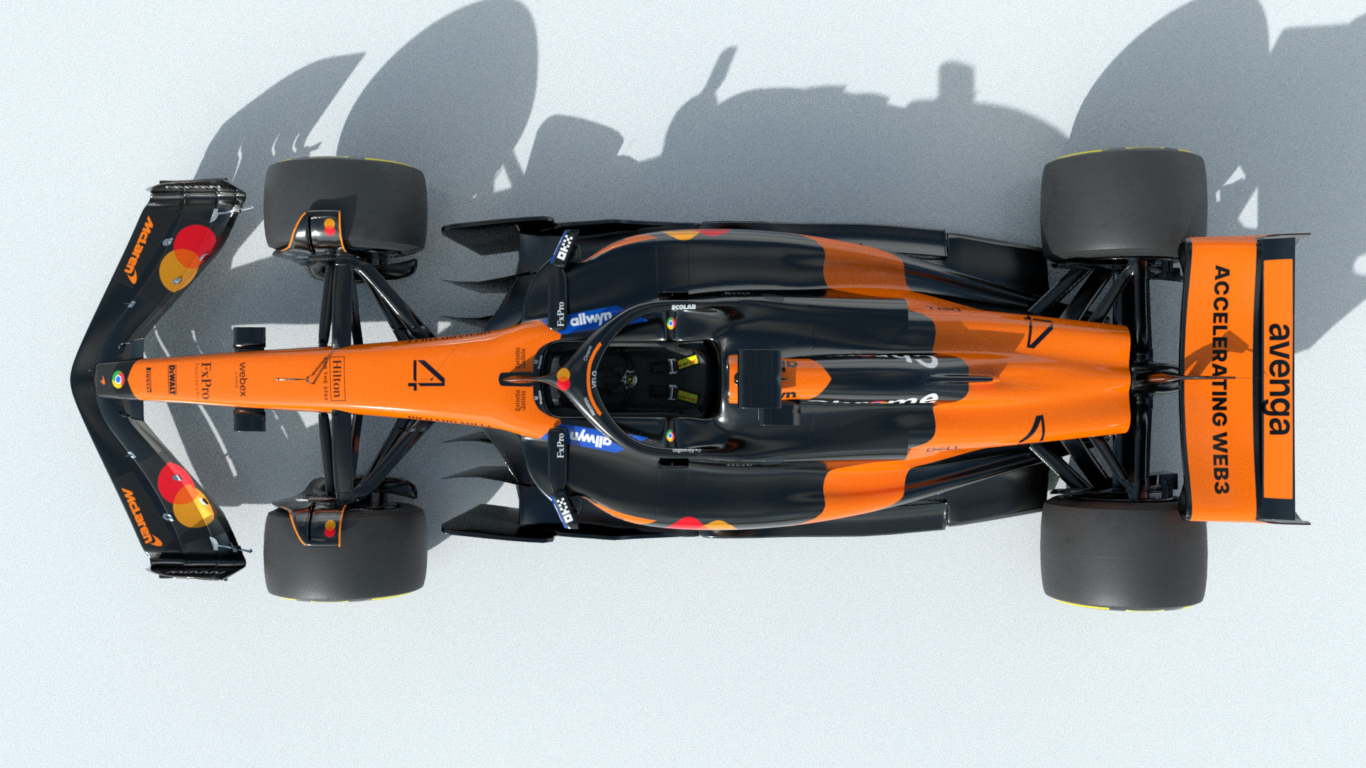 F1 McLaren MCL39 2025 Low-poly 3D model_8