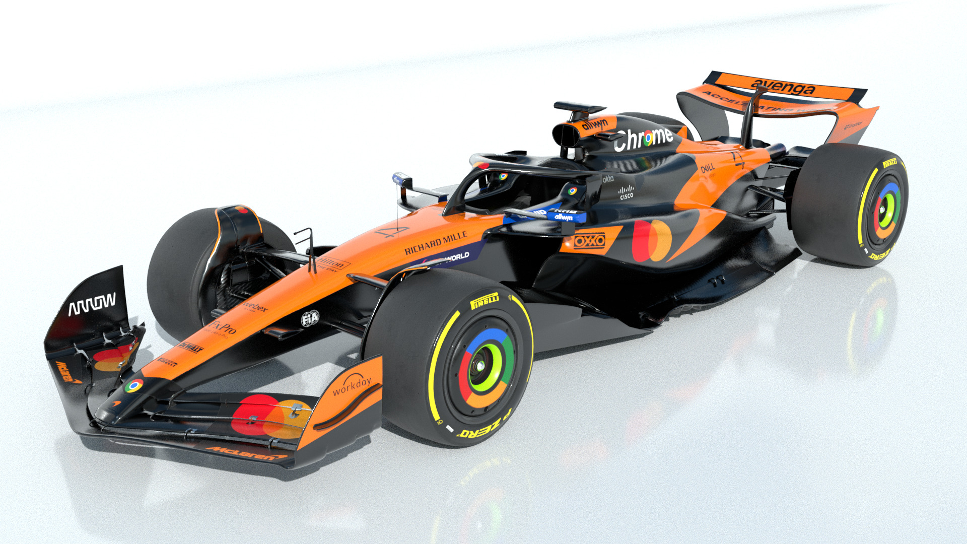 F1 McLaren MCL39 2025 Low-poly 3D model_2