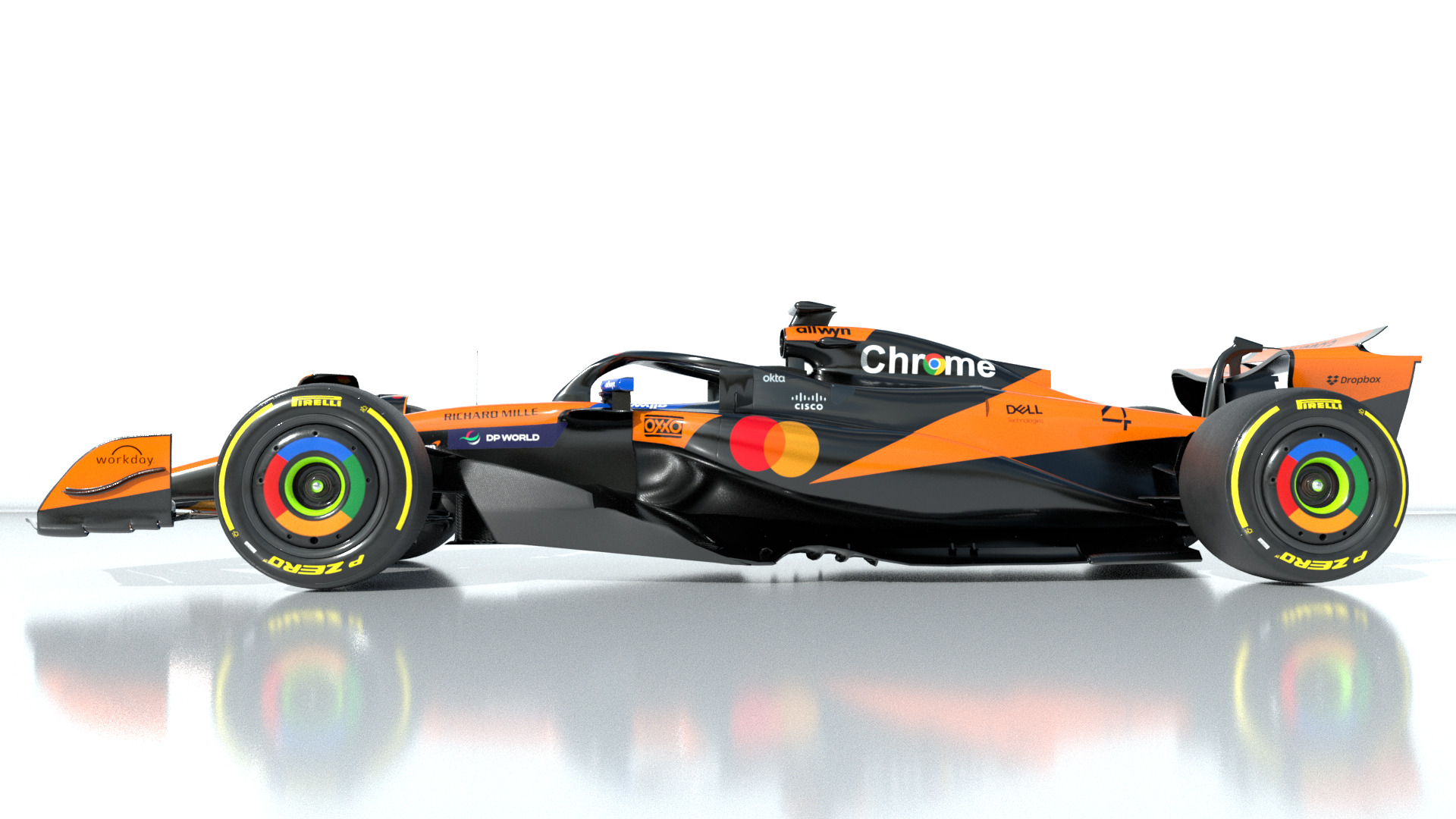 F1 McLaren MCL39 2025 Low-poly 3D model_4