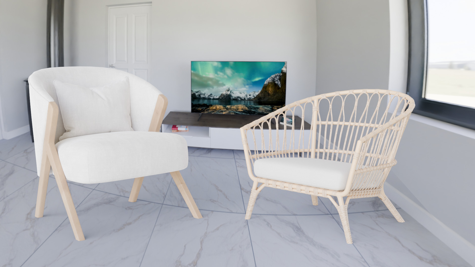 Chair Collection 3D model_4