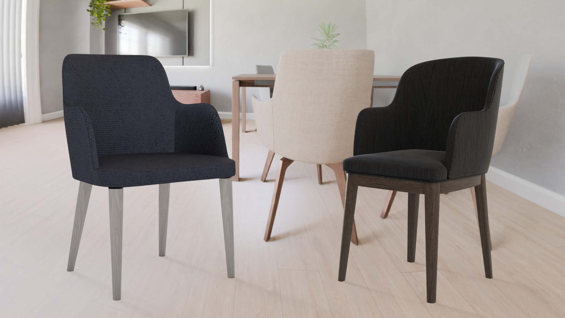Chair Collection 3D model_3