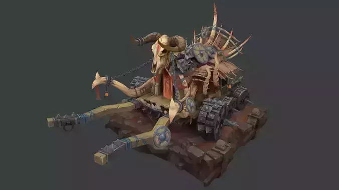 Next generation tank Low-poly 3D model