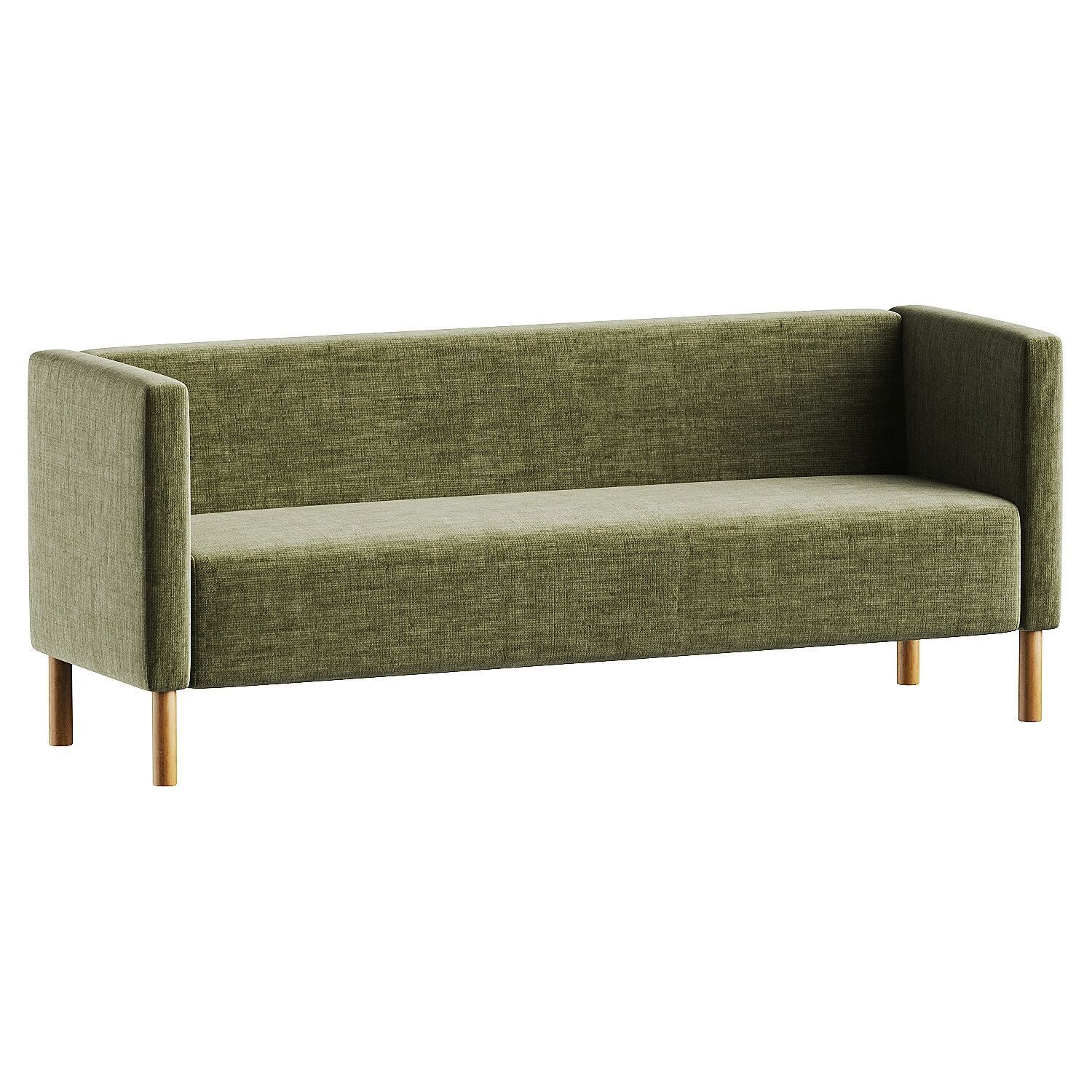 sofa brown 2 3D model_2
