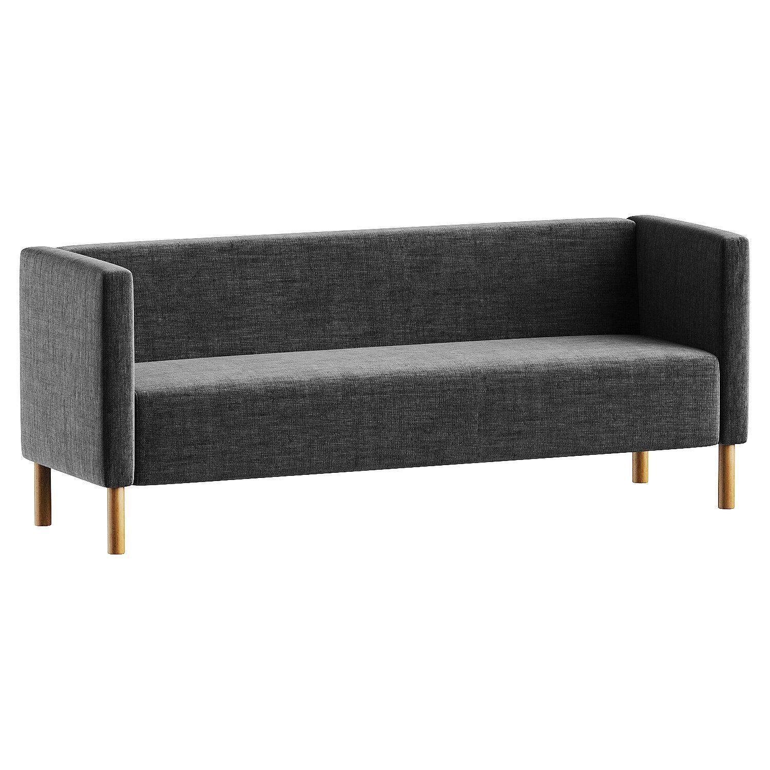 sofa brown 2 3D model_3