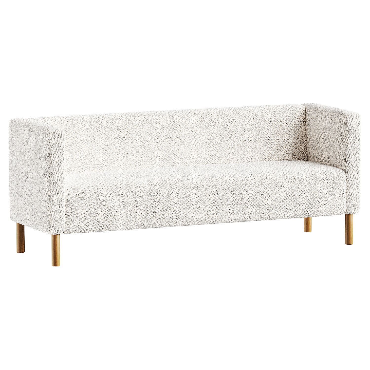 sofa brown 2 3D model_1