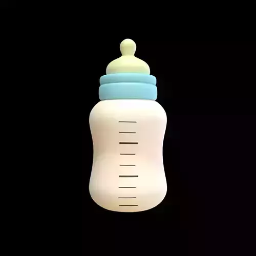 Baby Feeding Bottle  Low Poly 3D Model