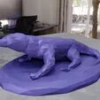 Comodo dragon low poly STL file 3d print 3D print model_1