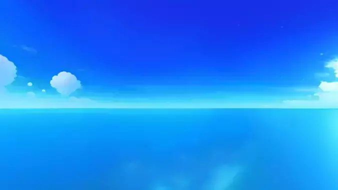 6k stylized cloudy skybox