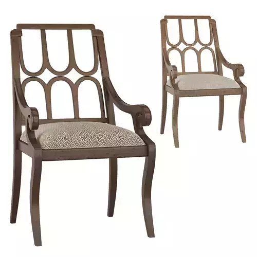 Chair with armrests Port Royal 3D model