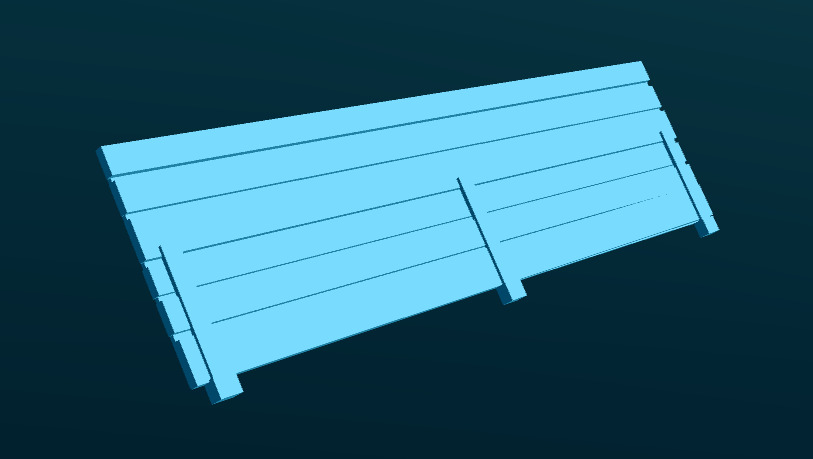Long  Village House in scales HO TT N O OO S 1 64 1 48 3D print model_8