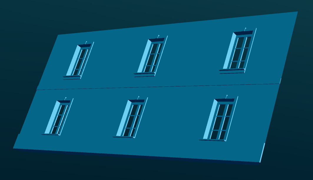 Long  Village House in scales HO TT N O OO S 1 64 1 48 3D print model_3